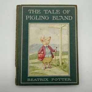 The Tale of Pigling Bland Beatrix Potter Frederick Warne Hardcover Green Book